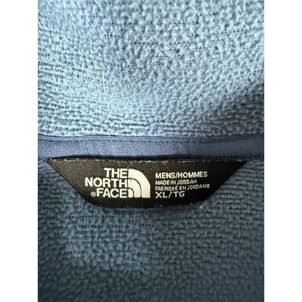 The North Face Sweater Men's XL Blue 1/2 Zip Fleece‎ Pullover
